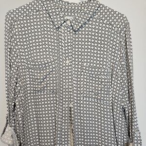 Classic Black & White Liz Claiborne Shirt